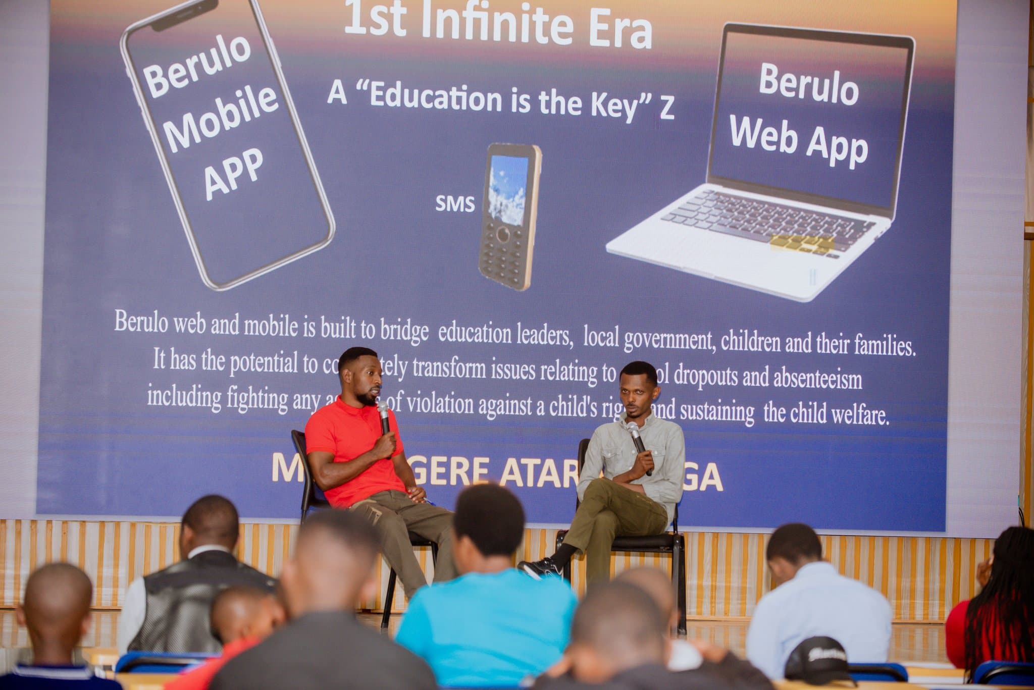 Students benefiting from the platform